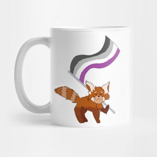 Red Panda Asexual Pride Mug